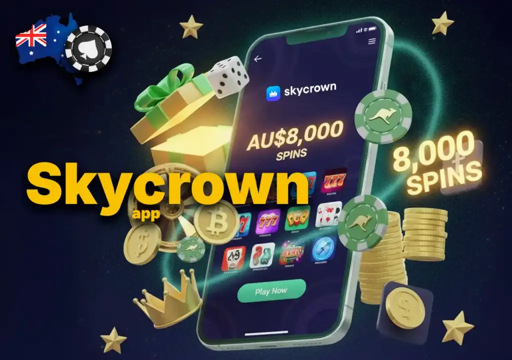 SkyCrown Casino App Australia – Play on the Go with up to AU$8,000 Spins